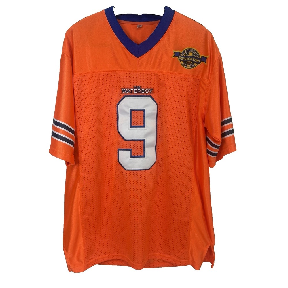 Waterboy Bobby Boucher #9 Jersey M  Mud Dogs Football Bourbon Bowl